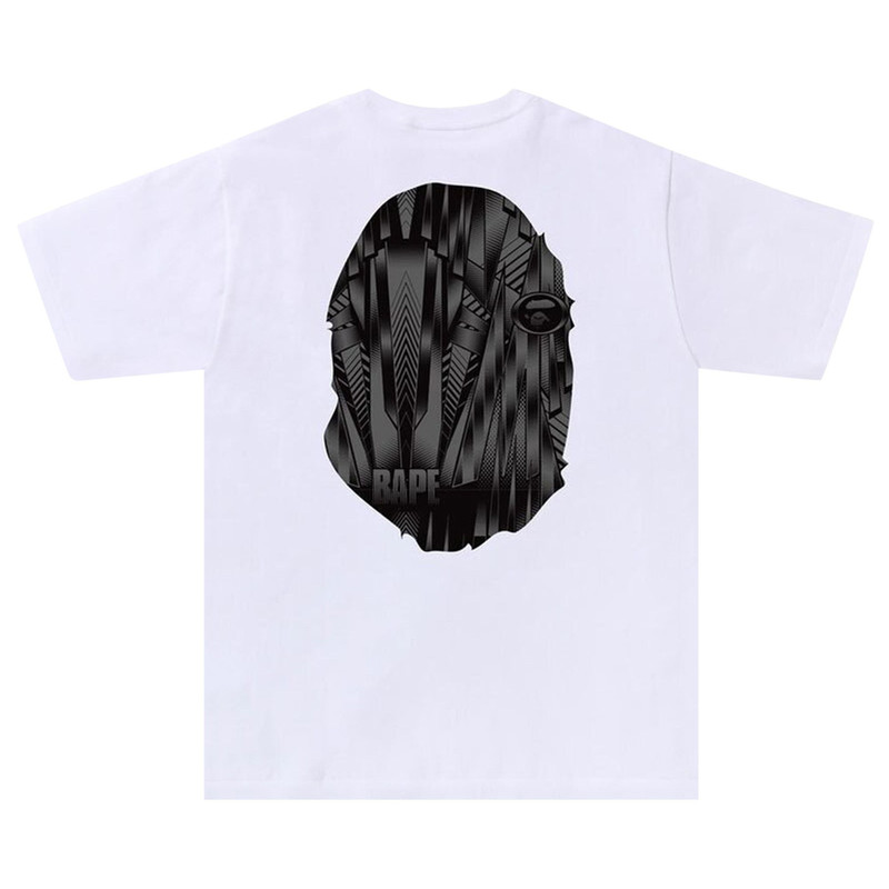 A BATHING APE® BAPE Speed Racer Big Ape Head Tee 'White/Black' outlook