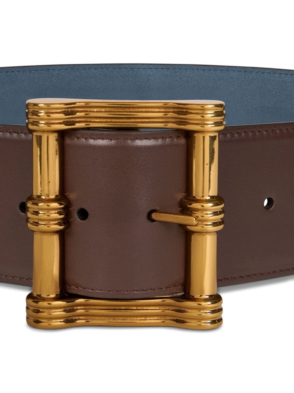 reversible leather belt - 2