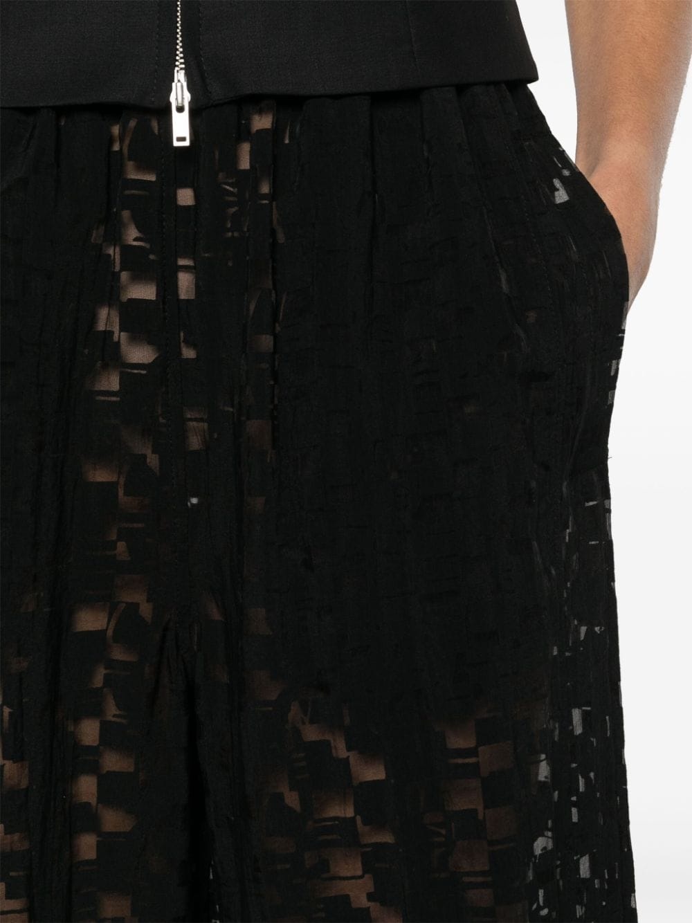 Waybill semi-sheer trousers - 5