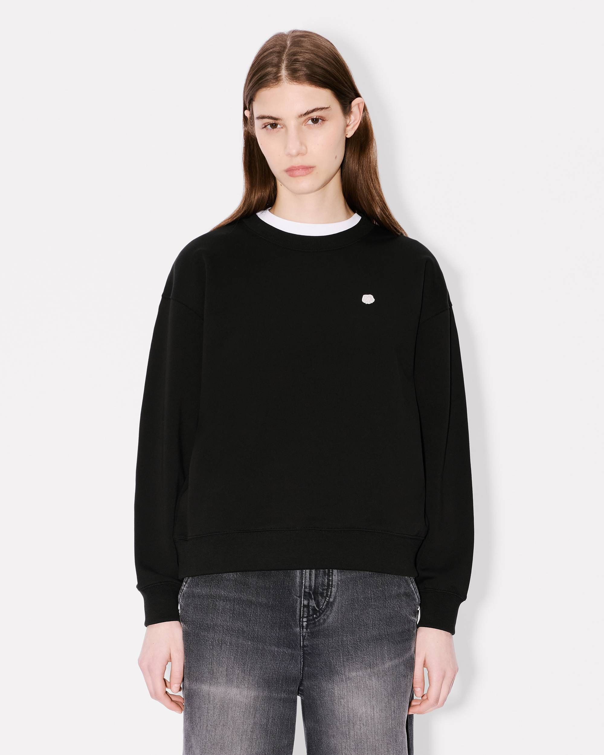 'Boke Flower' embroidered sweatshirt in cotton - 3