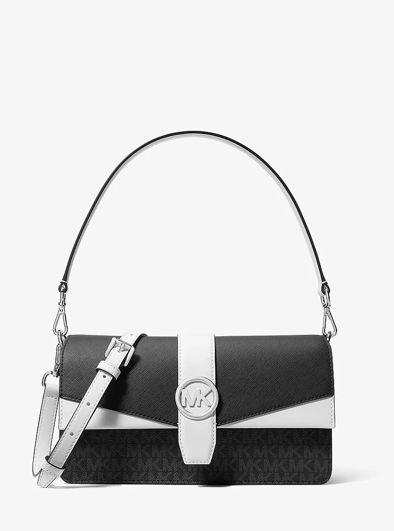 Greenwich Medium Signature Logo Convertible Shoulder Bag - 1