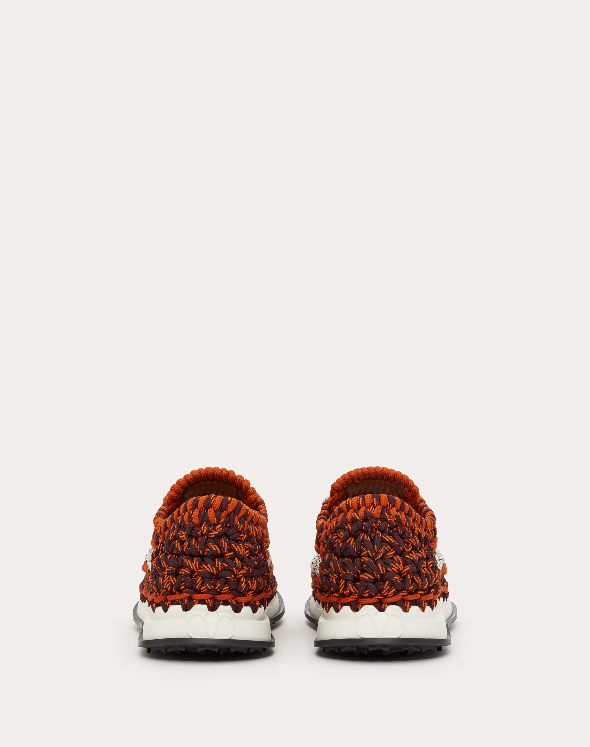 VALENTINO GARAVANI CROCHET SNEAKER IN FABRIC - 3