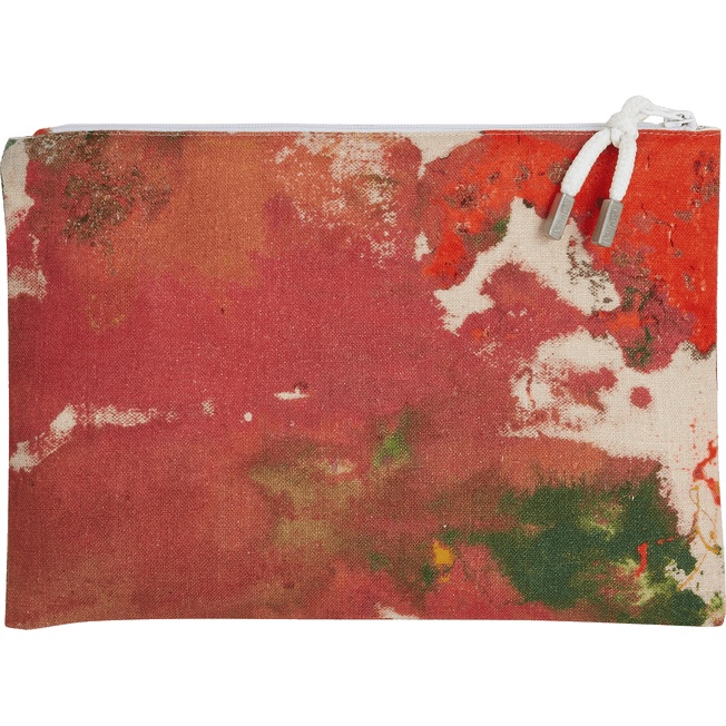 Unisex Linen Beach Pouch Gra - Vilebrequin x John M Armleder - 2