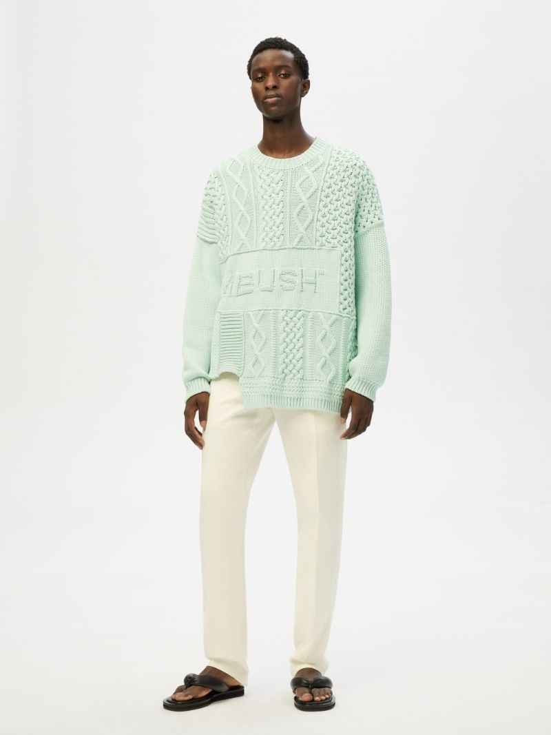 Ambush PATCHWORK KNIT CREWNECK outlook
