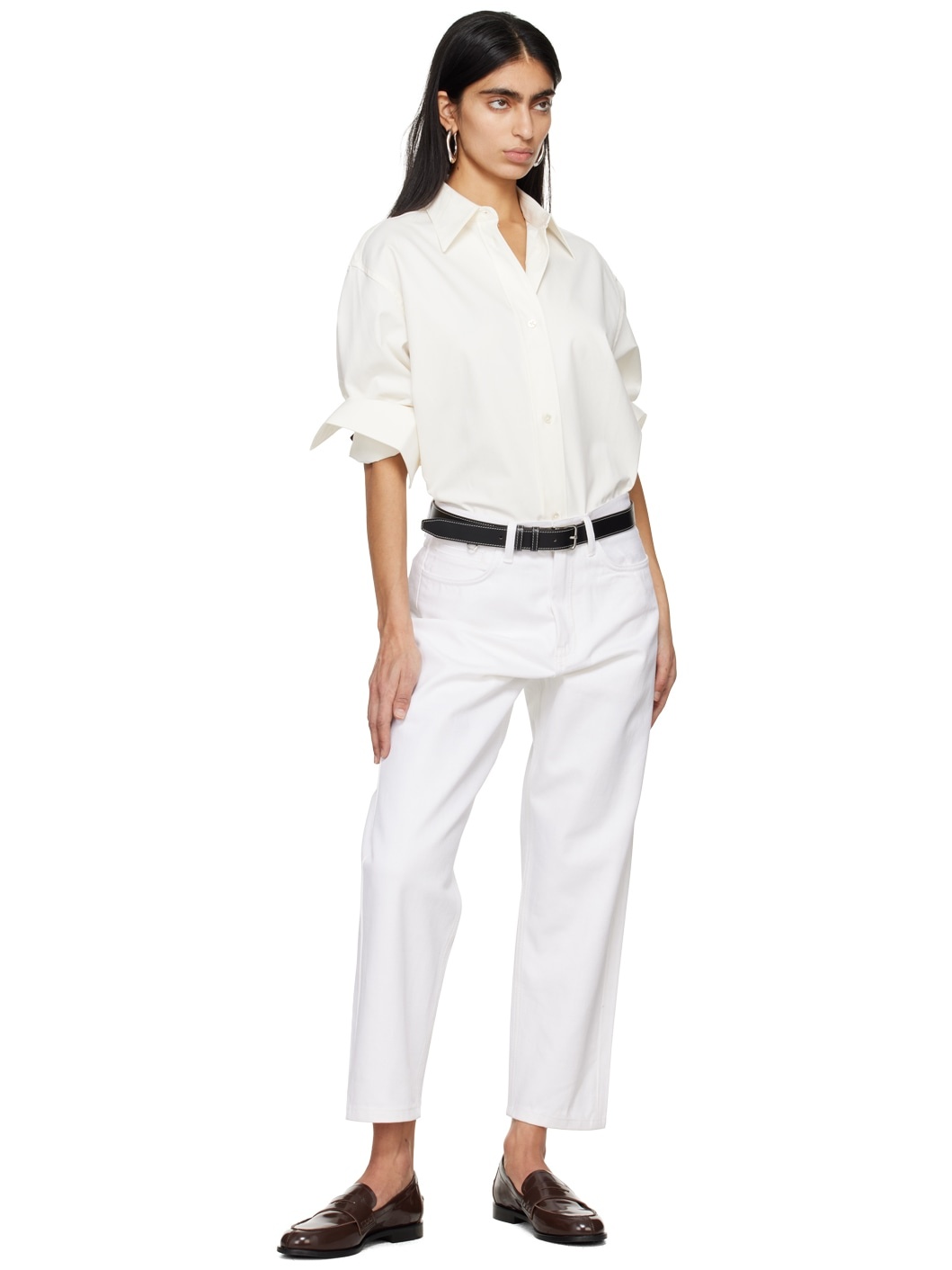 White Avanti Jeans - 4