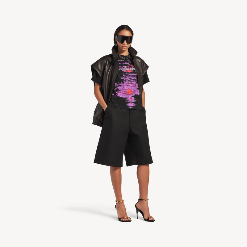 BALENCIAGA Women's Dream Medium Fit T-shirt in Black outlook