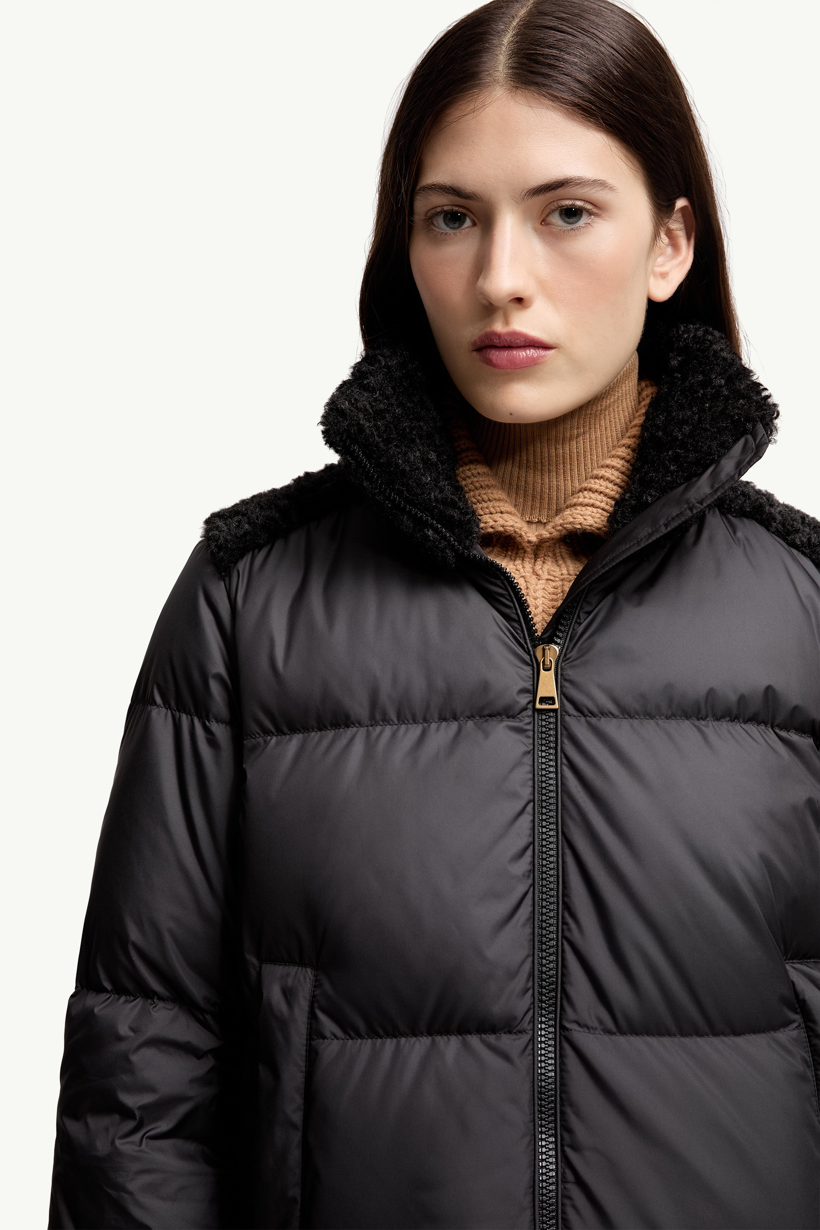 Esnaie Teddy-Trimmed Short Down Jaket - 7