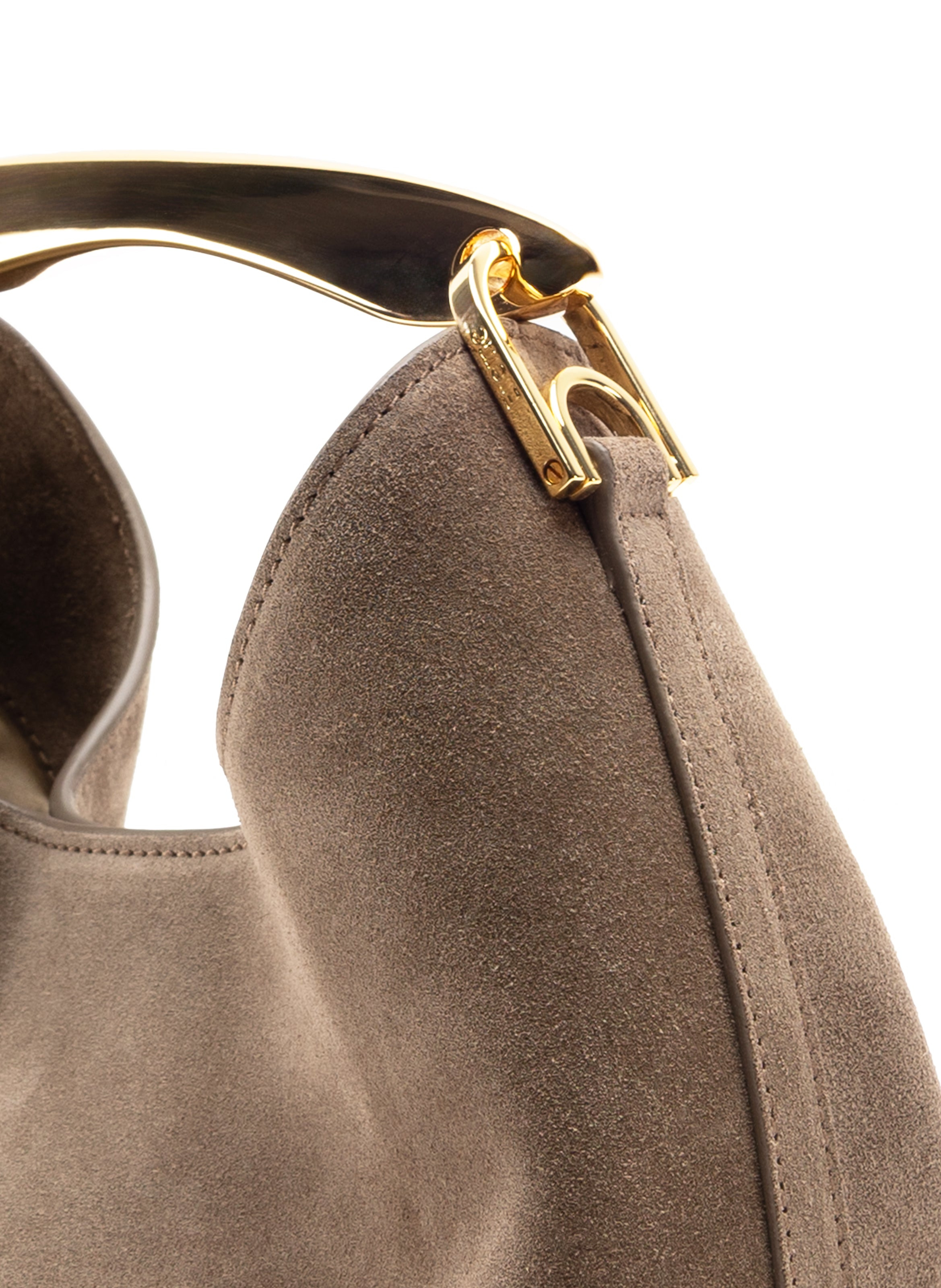 Small Boomerang Suede Taupe - 3