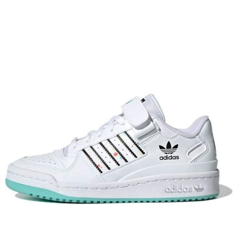 adidas originals Forum Low J x Kevin Lyon 'White Black Blue' H01440 - 1