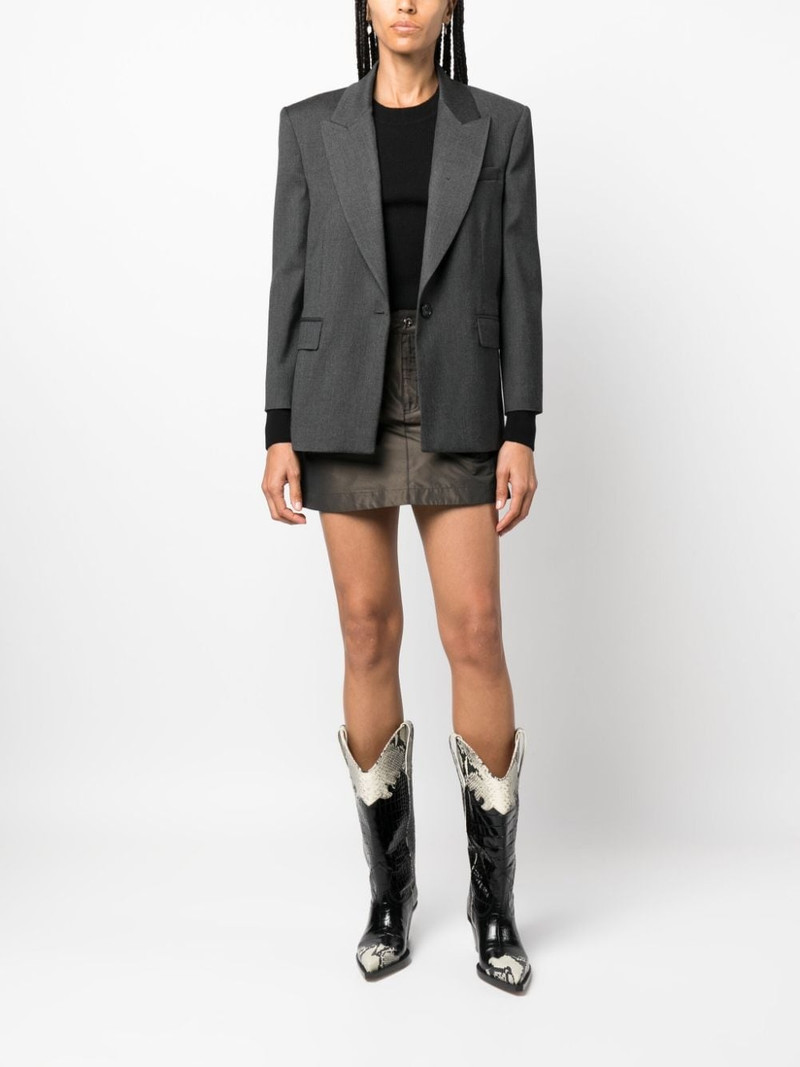 PINKO round-neck ribbed-knit top outlook