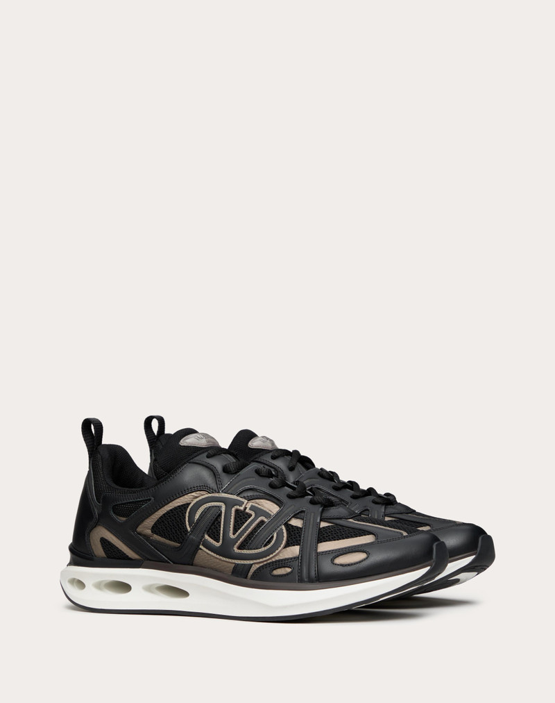 VLOGO EASYJOG LOW-TOP SNEAKER IN CALFSKIN AND FABRIC 2
