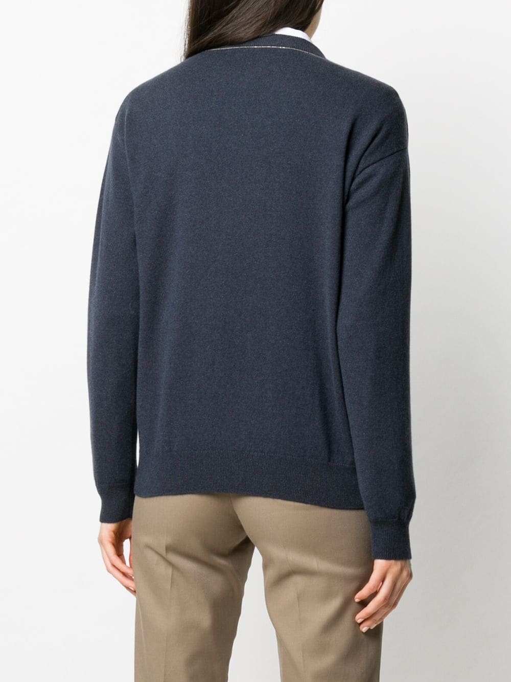 plain crew neck jumper - 4