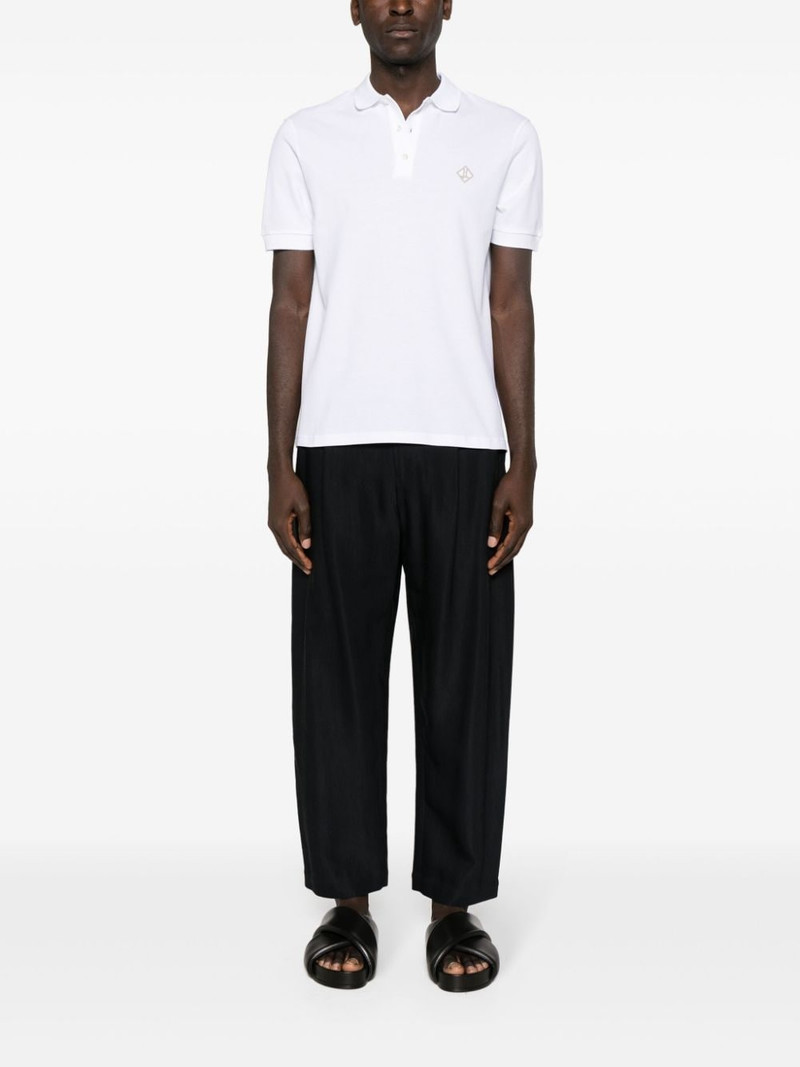 Herno logo-embroidered piquÃ© polo shirt outlook