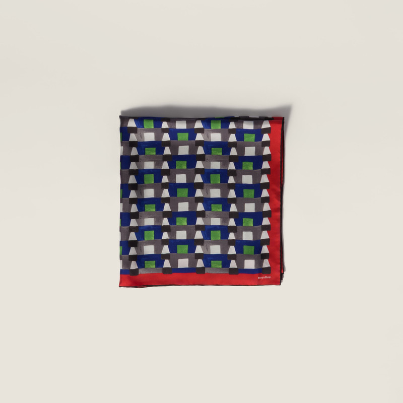Printed silk scarf 1