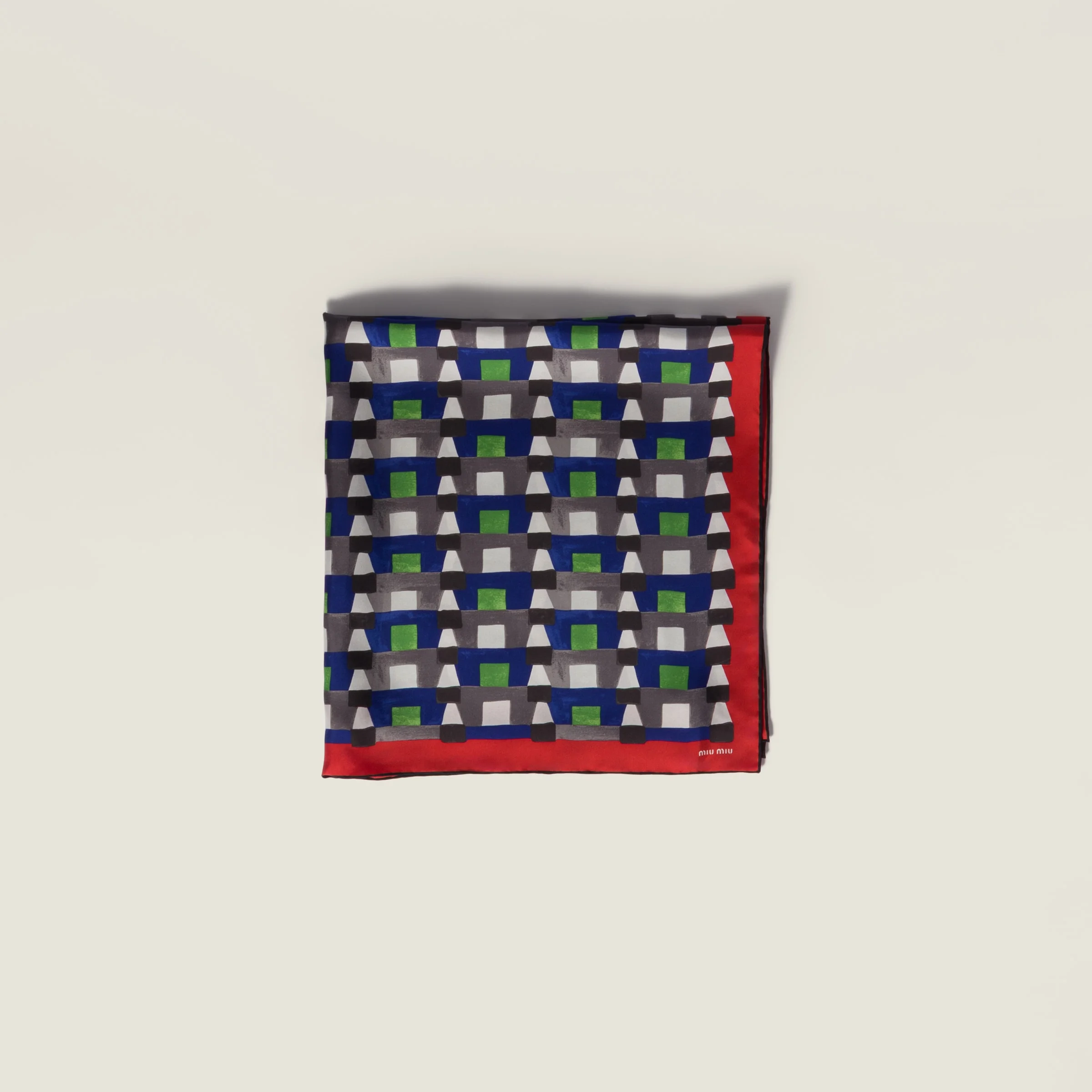 Printed silk scarf - 1