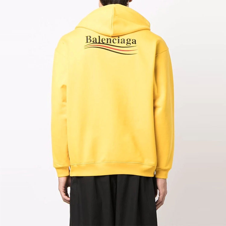 Balenciaga Political Campaign Hoodie Medium Fit 'Yellow' 600583TKVI97442 - 6