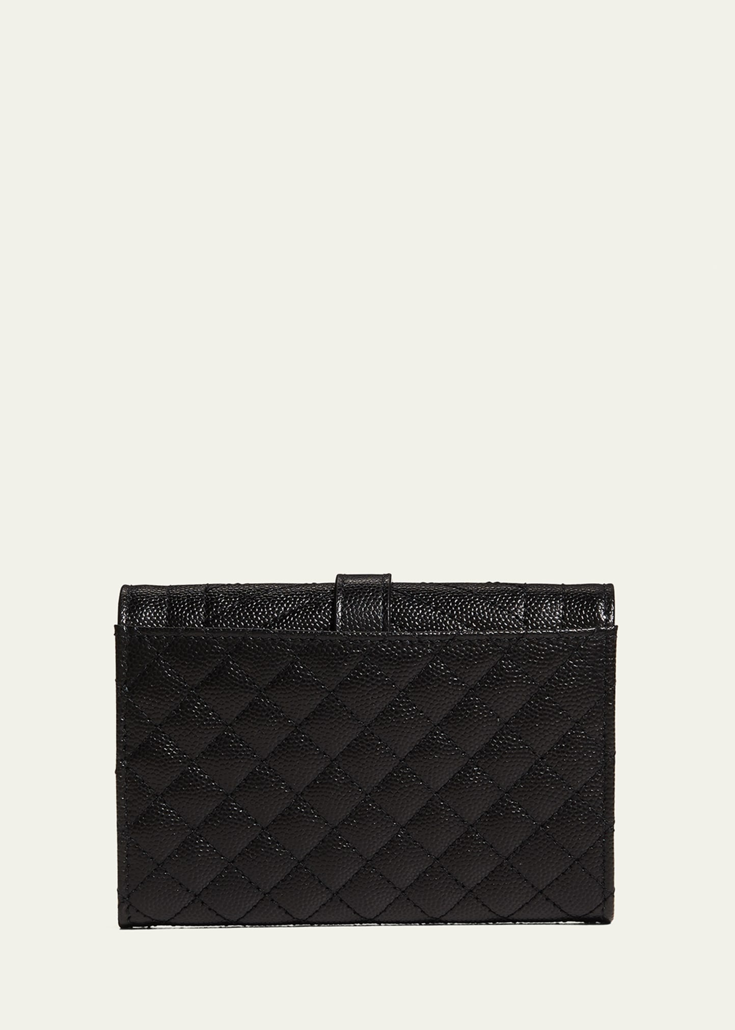 Small Quilted YSL Envelope Wallet - 4