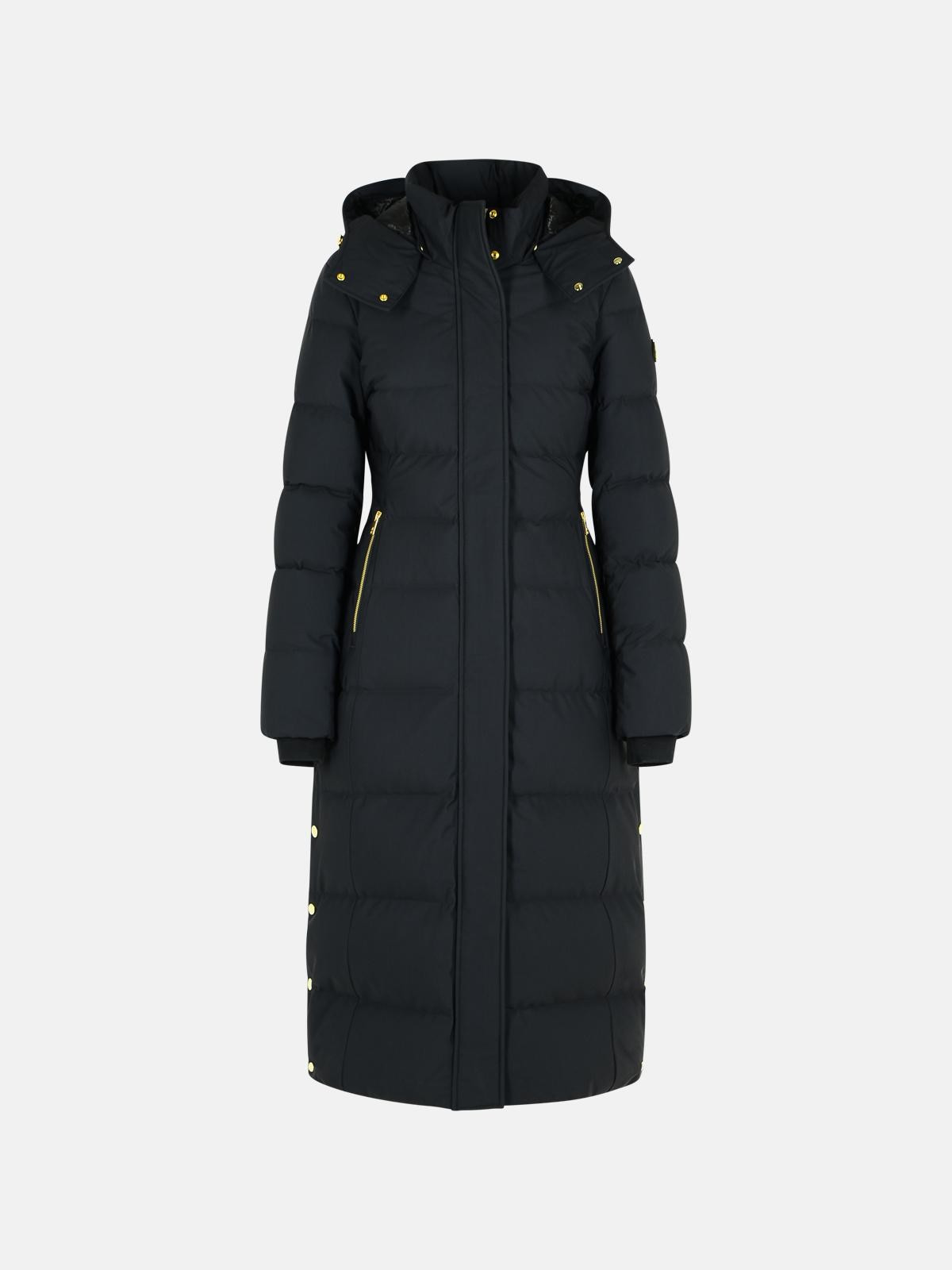 'JOCADA' LONG BLACK POLYAMIDE BLEND DOWN JACKET - 1