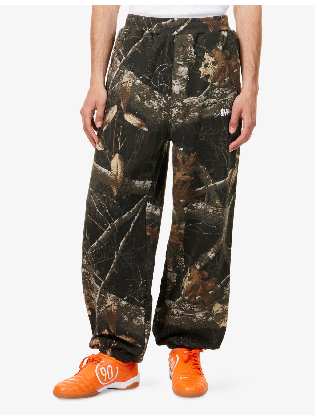 Classic Logo Wide-Leg Cotton-Jersey Jogging Bottoms - 3