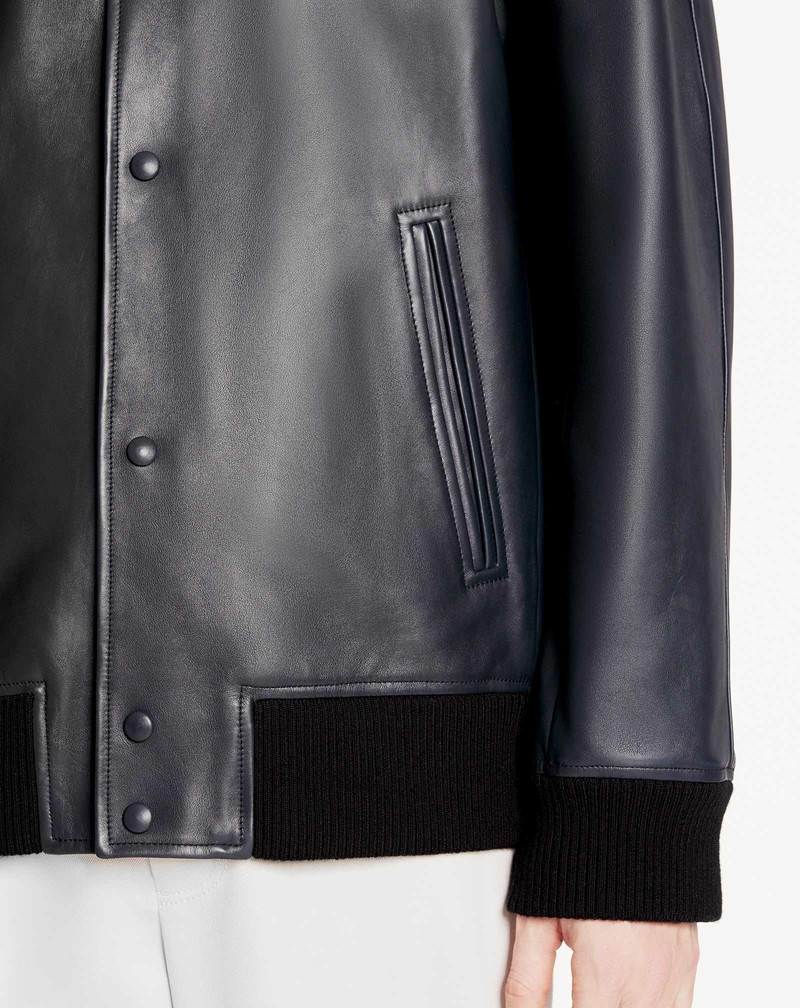 KIMONO-INSPIRED LEATHER BLOUSON 5