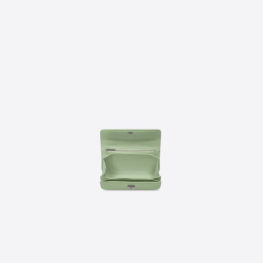 Women's Gossip Small Bag In Extra Supple Crocodile Embossed Calfskin  in Green - 4
