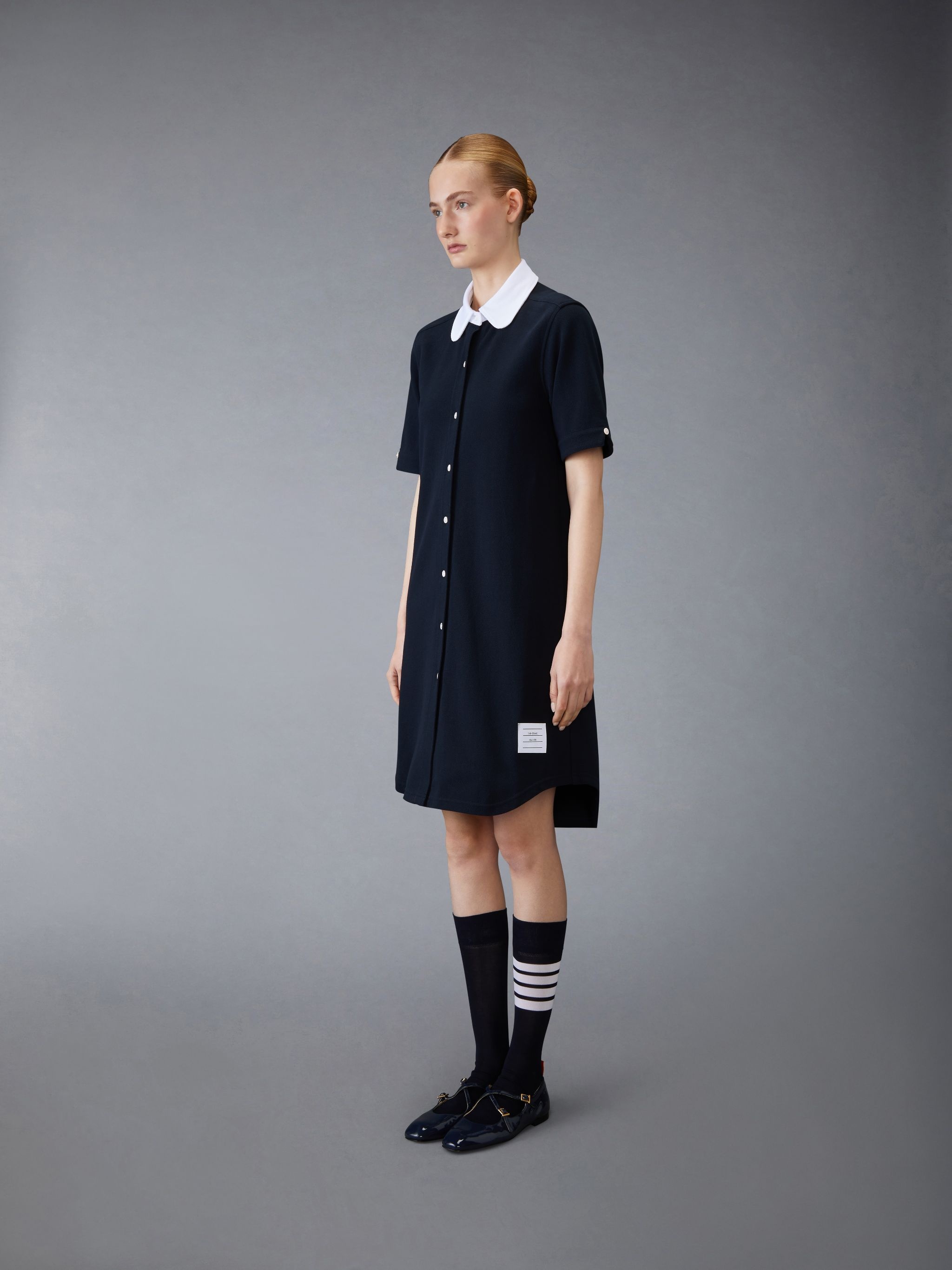 Cotton Pique Shirt Dress - 2