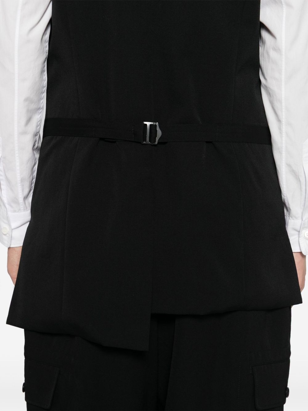 asymmetric wool waistcoat - 5
