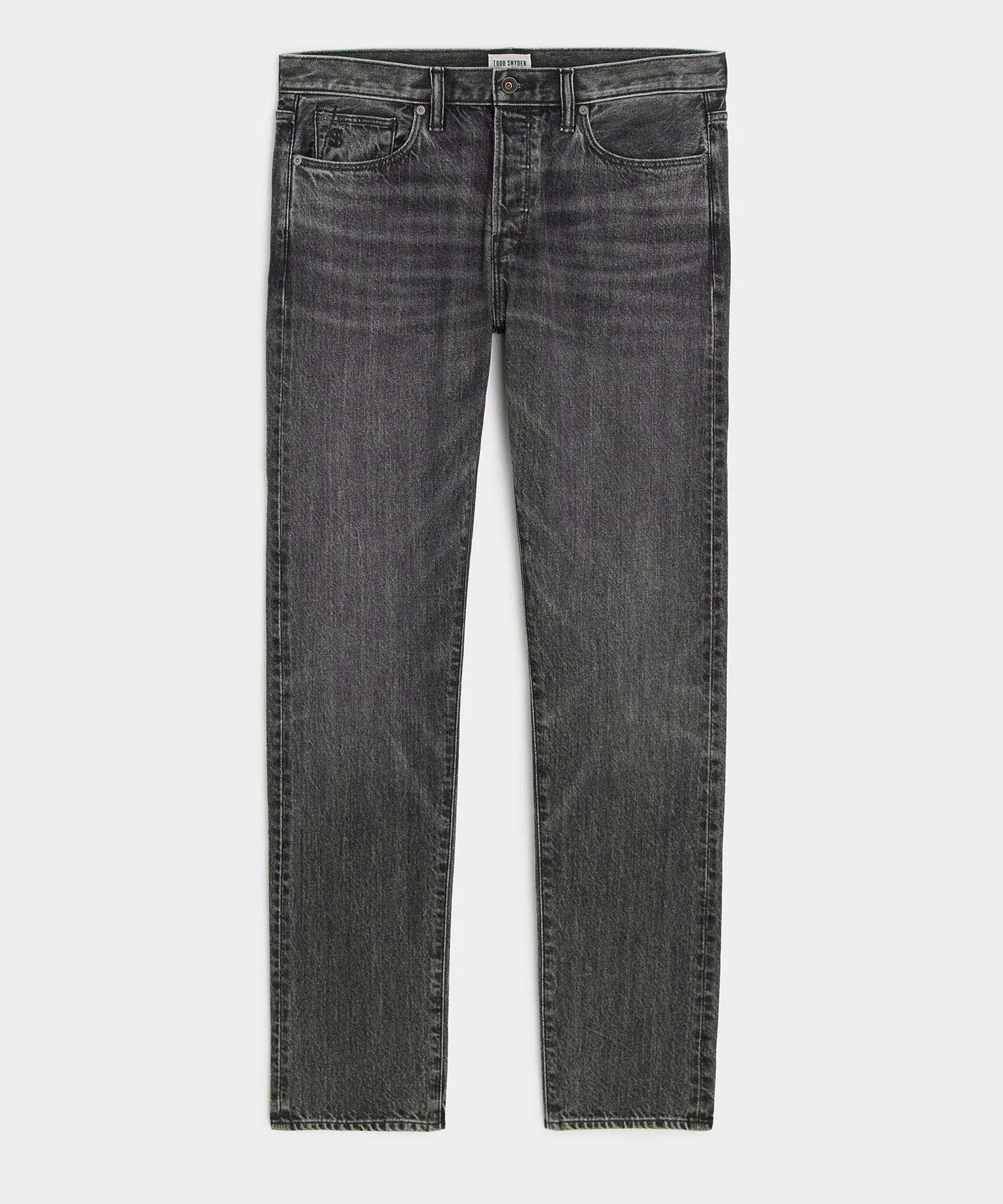 Slim Selvedge Jean in Charcoal - 1