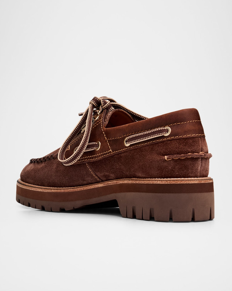 rag & bone Cameron Suede Boat Shoes outlook