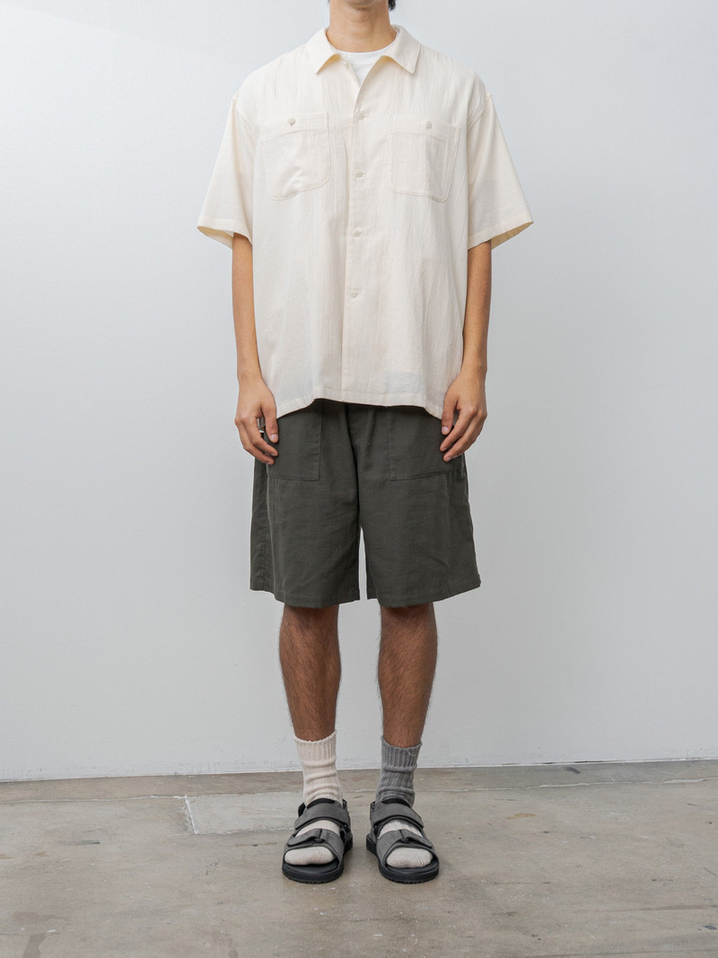 YOKO SAKAMOTO Utility S/S Shirt - Ecru outlook