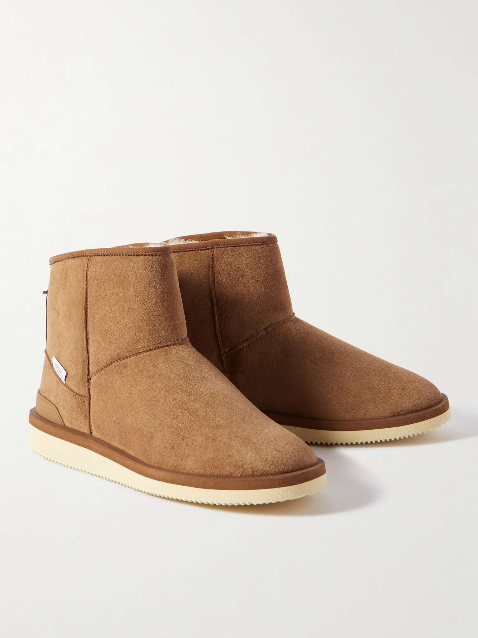 ELS-M2ab-MID Shearling-Lined Suede Boots - 4