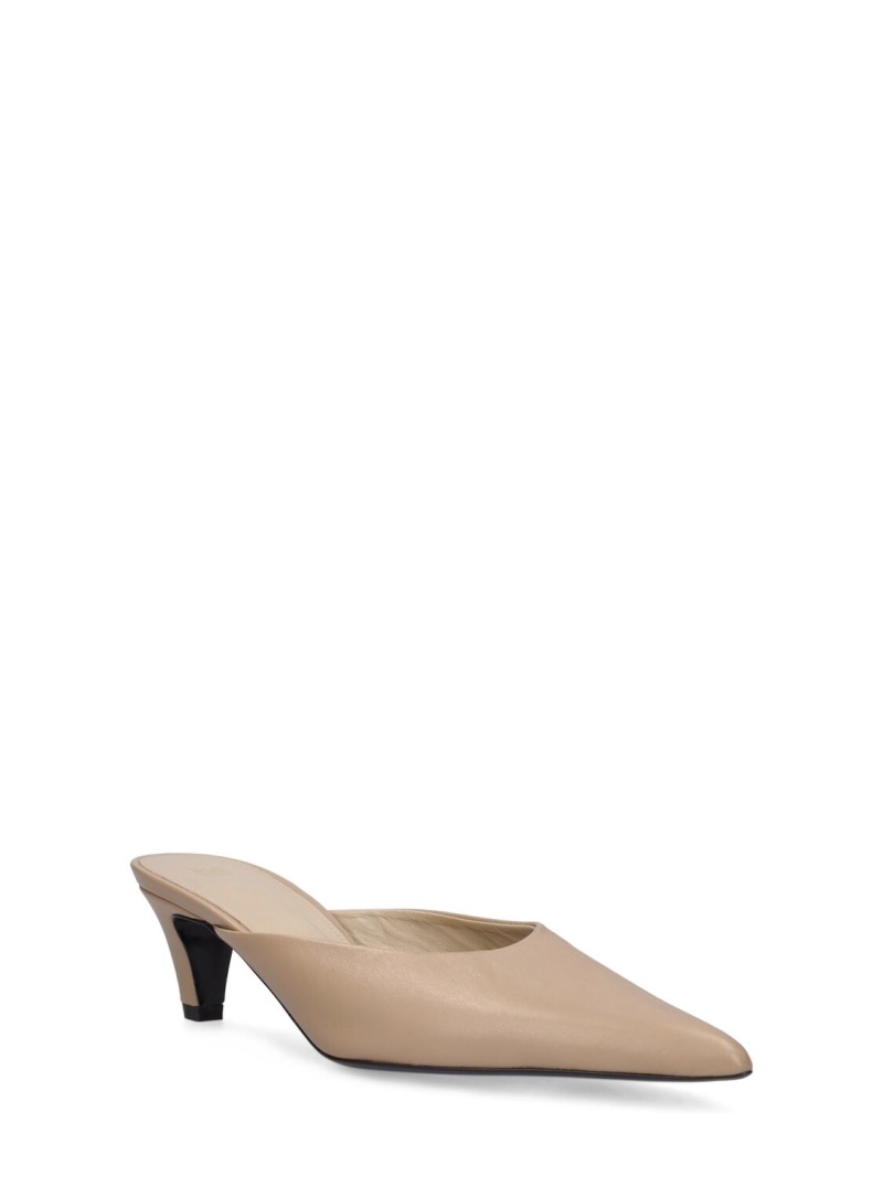 55mm The Leather mule pumps - 3