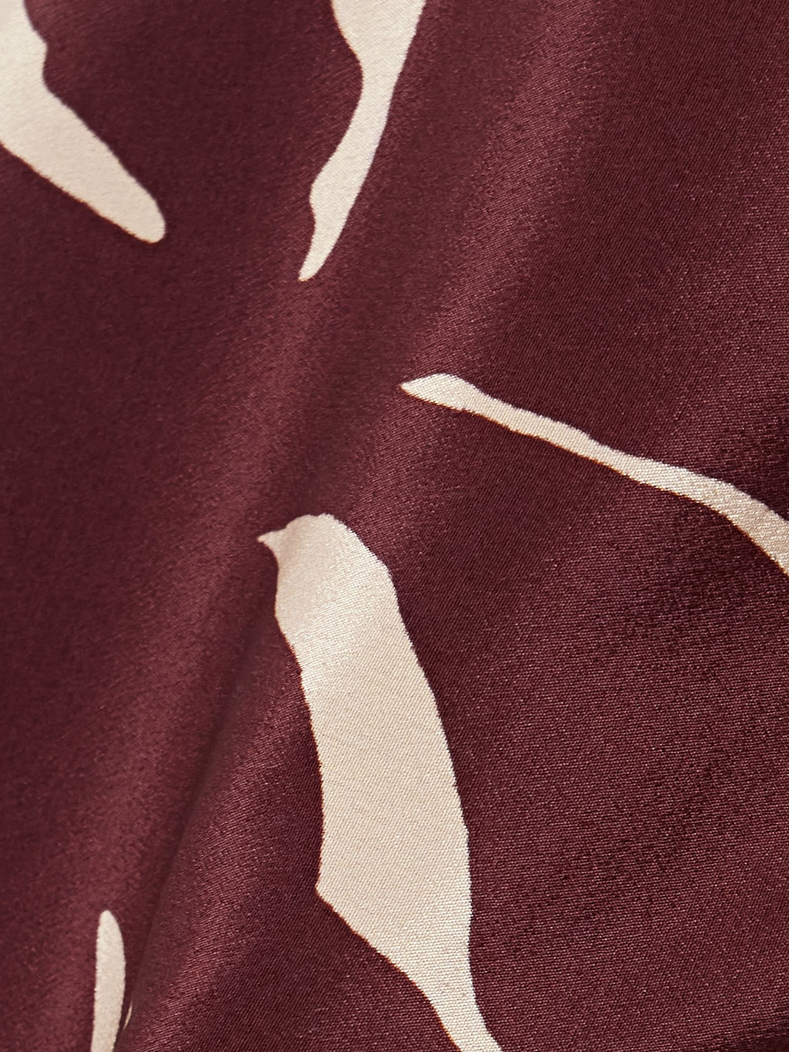 Aromatic Garden ruffled printed silk crepe de chine cape Peach - 5