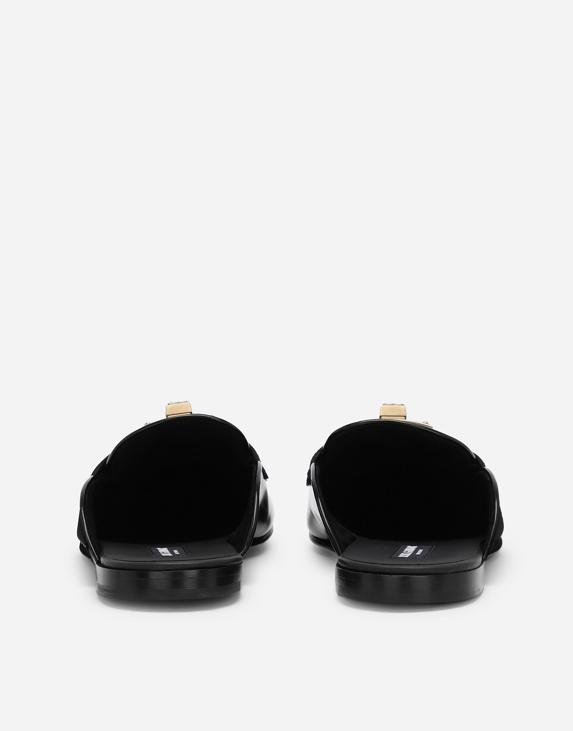 Brushed calfskin mules - 3
