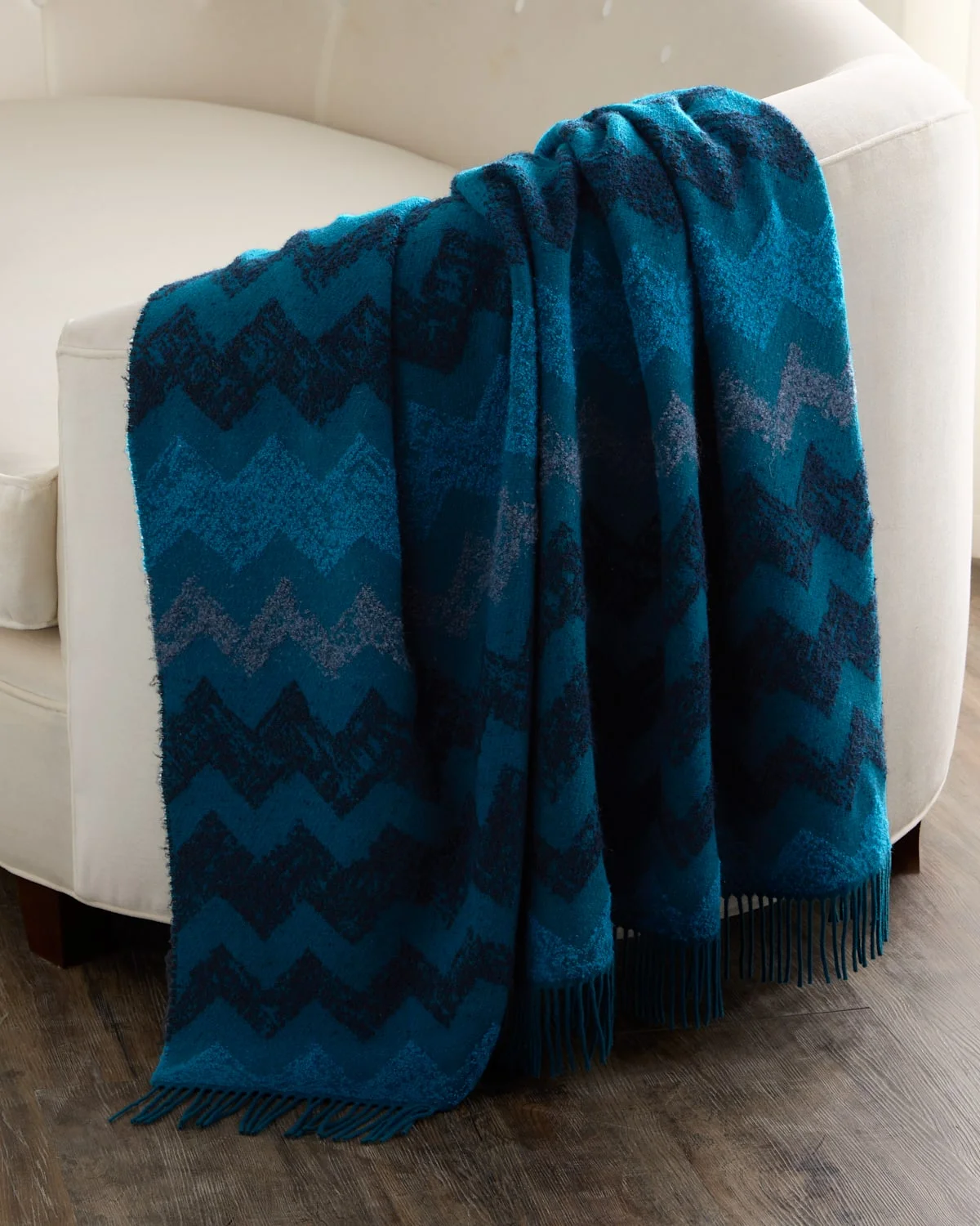 Gessetti Wool-Blend Throw, 51" x 75" - 1