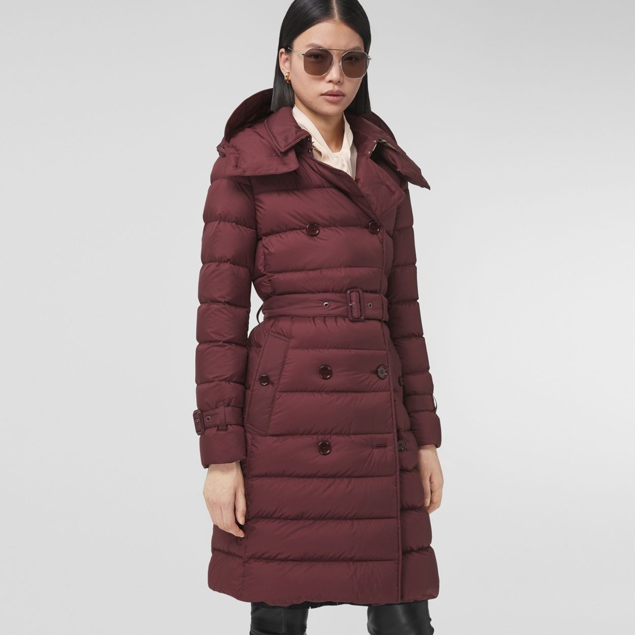 Detachable Hood Down-filled Coat - 7