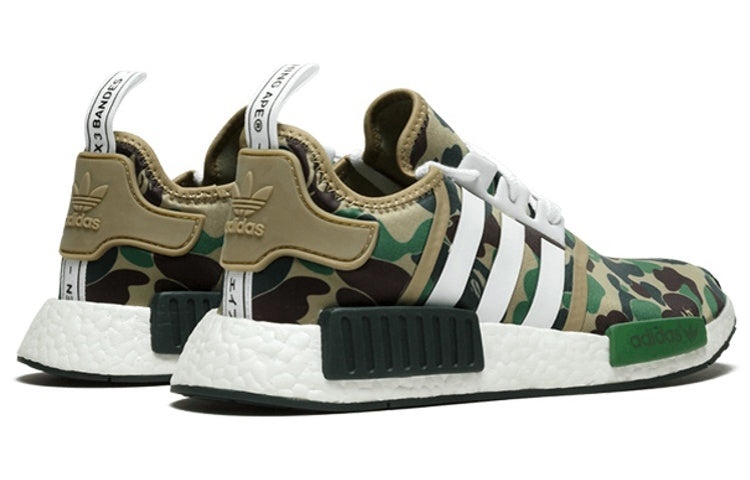 adidas x A Bathing Ape NMD_R1 'Olive Camo' BA7326 - 4