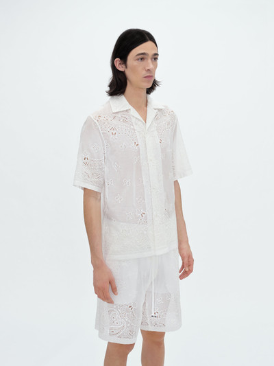 AMIRI BANDANA LACE BOWLING SHIRT outlook