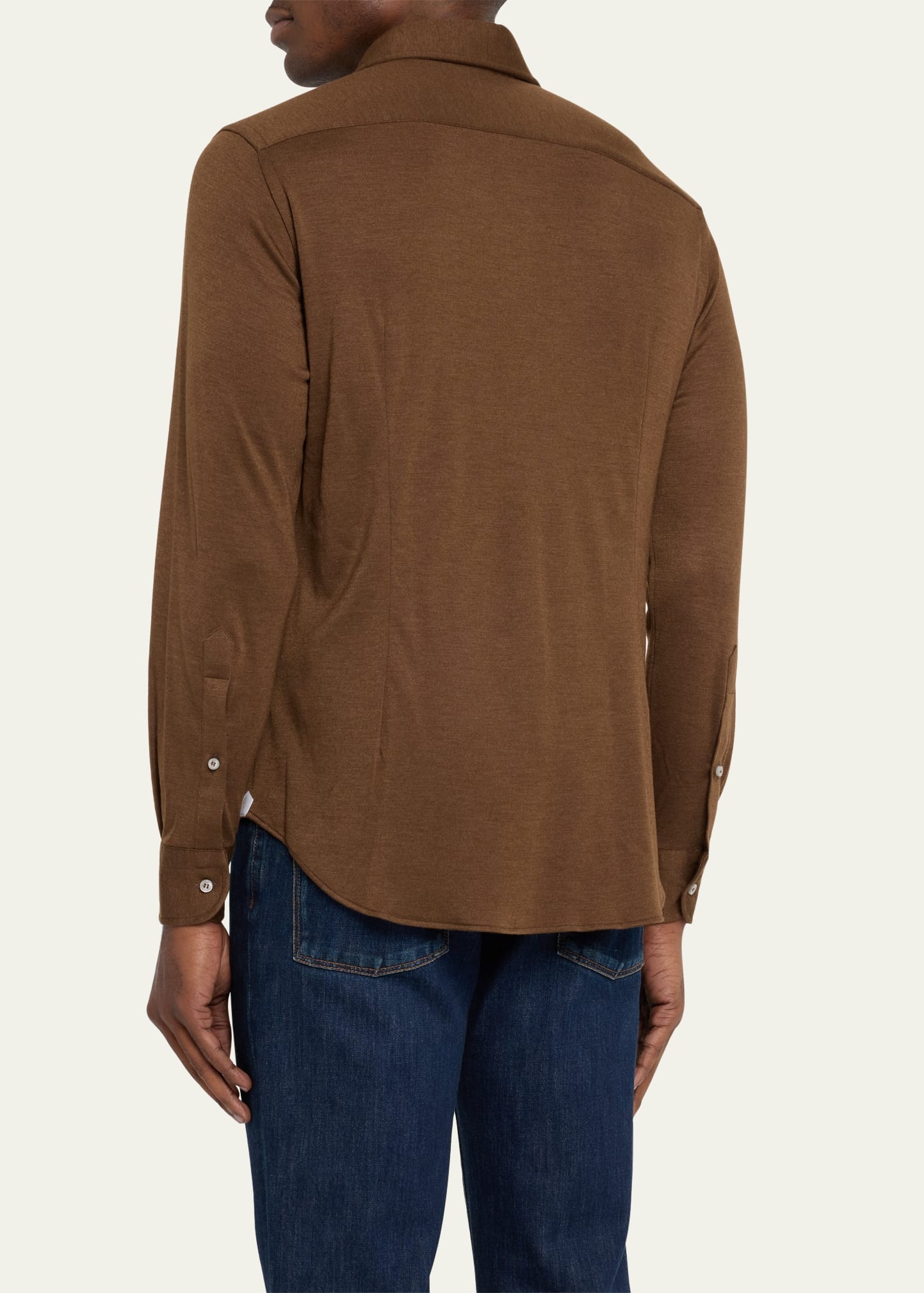 Men's Andrew Cashmere-Silk Sport Shirt - 3
