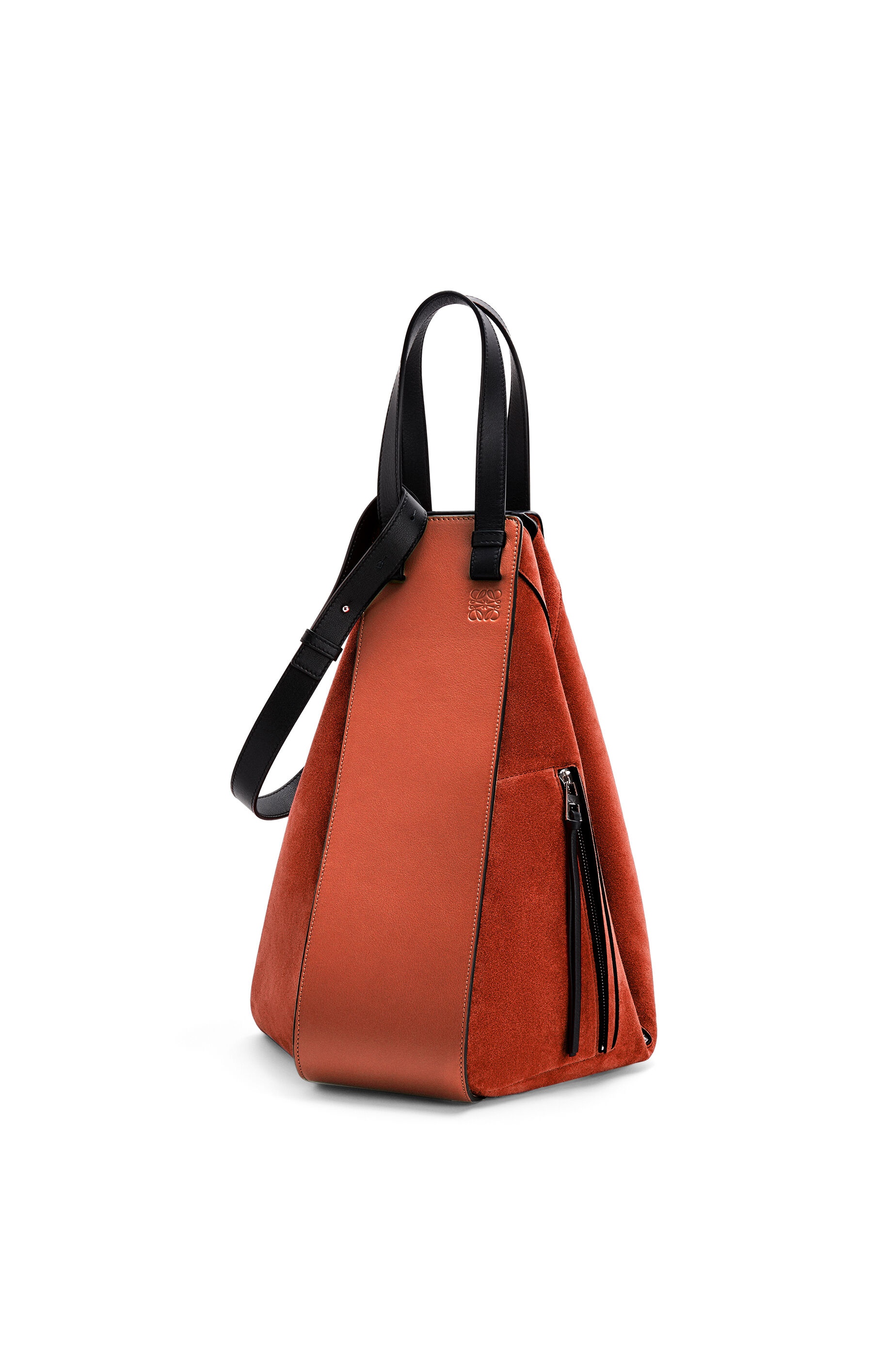 Hammock tote bag in calfskin and suede - 3