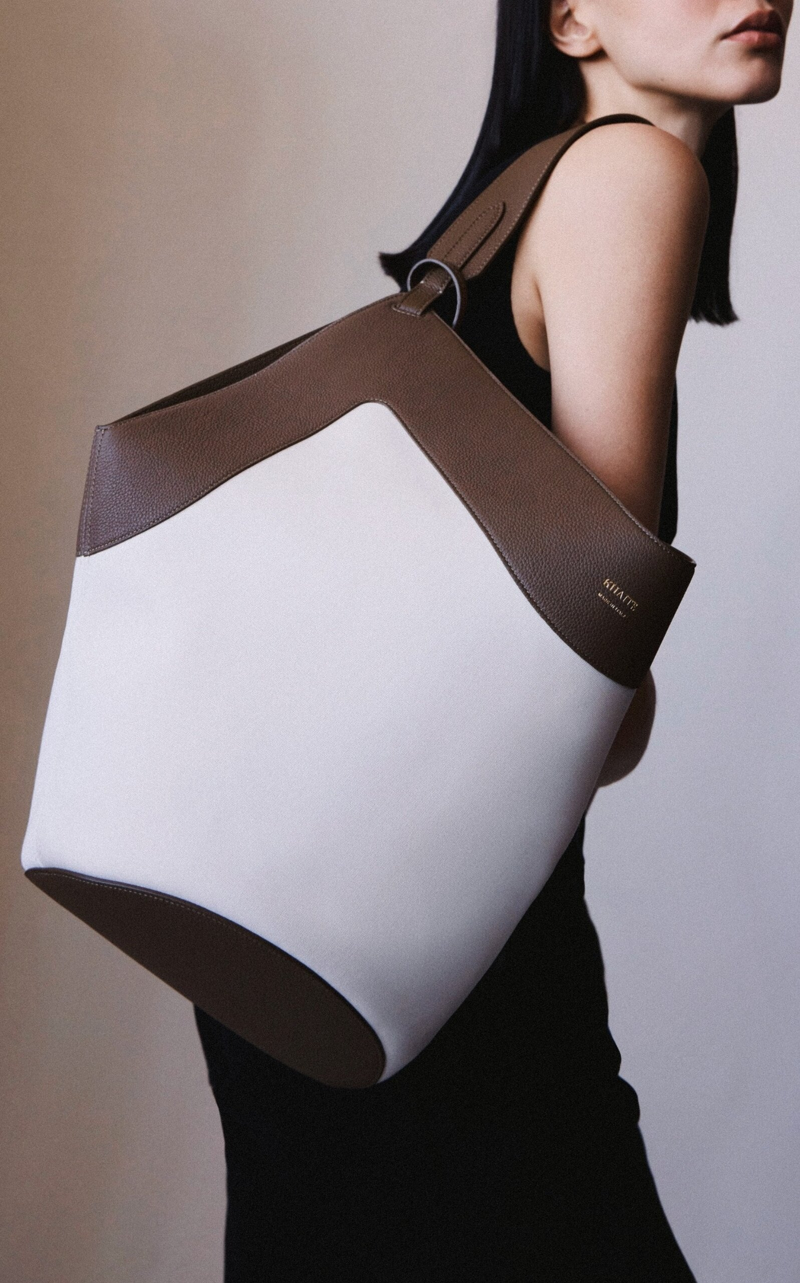 Lotus Medium Canvas Tote Bag ivory - 2
