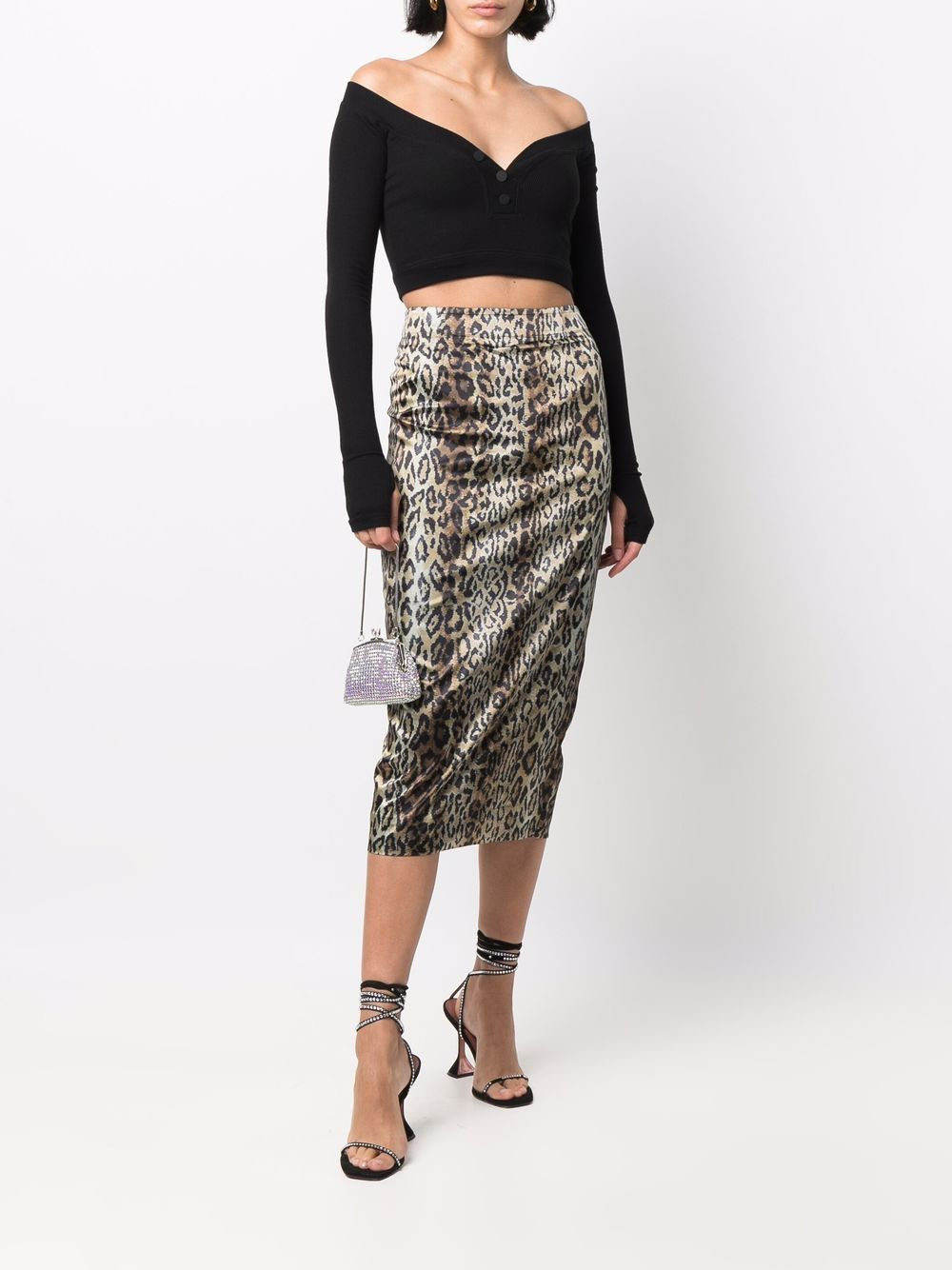 Tasha animal-print pencil skirt - 2