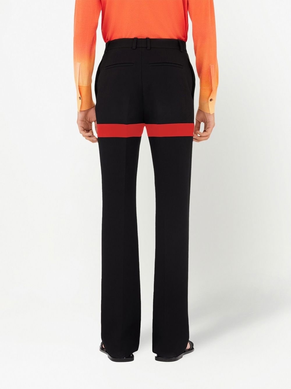 graphic-print tailored trousers - 4