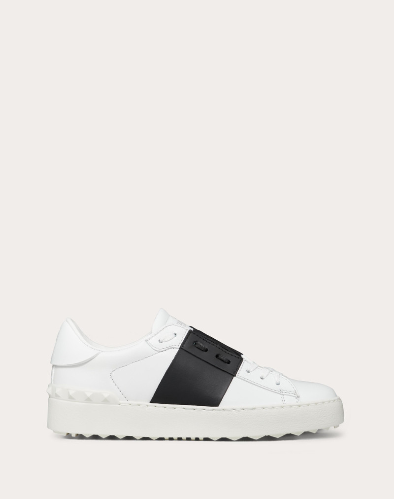 OPEN SNEAKER IN CALFSKIN LEATHER - 1