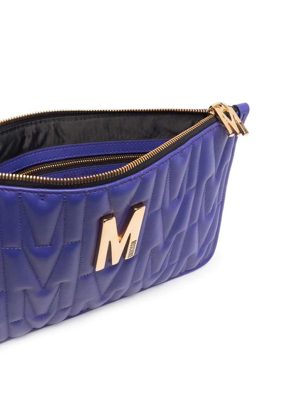 quilted M clutch bag - 6