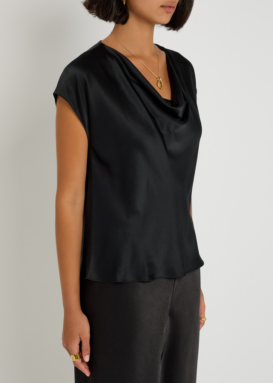 Vince Cowl-neck Silk Blouse - 2