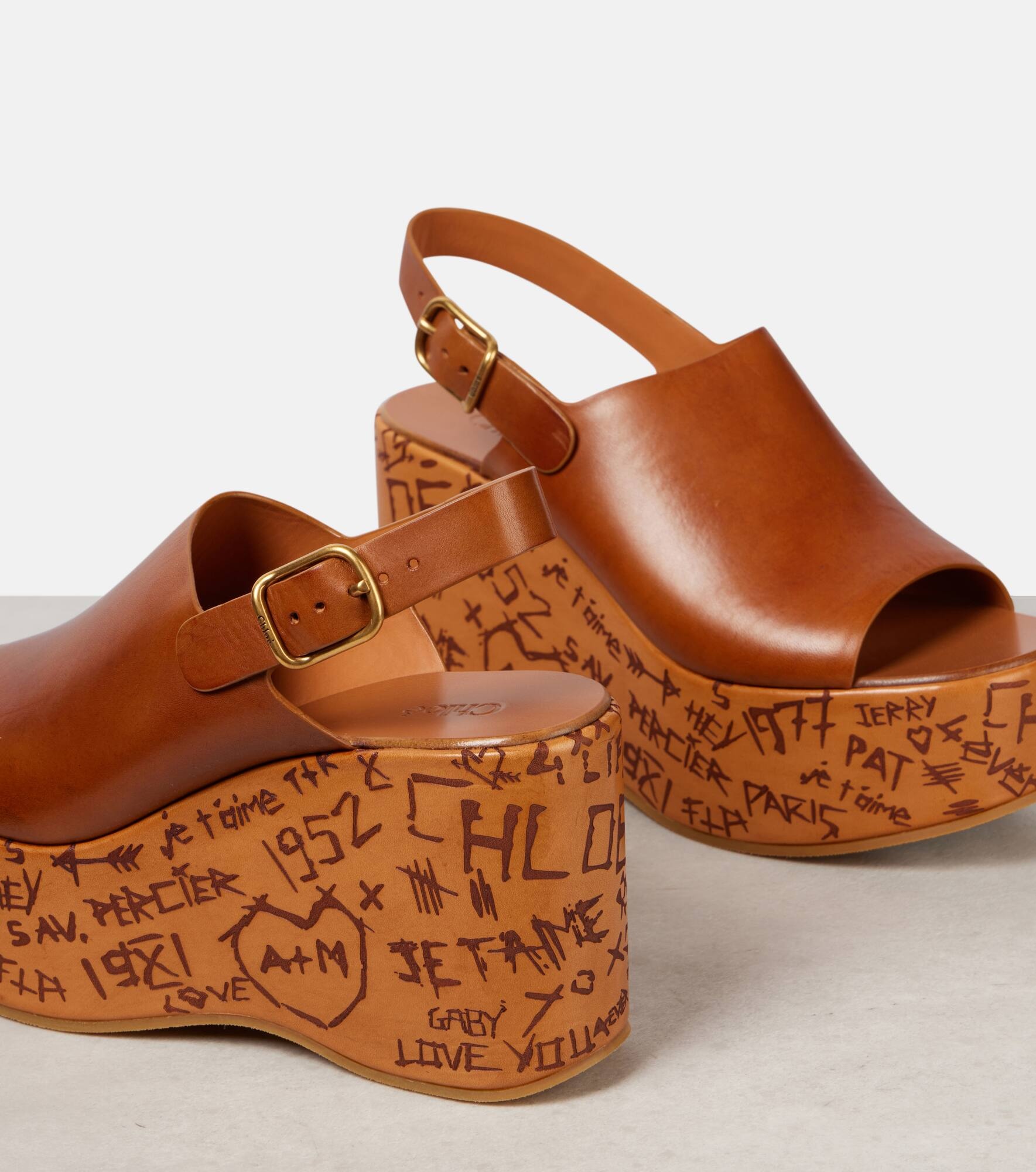 Maxime leather wedges - 5