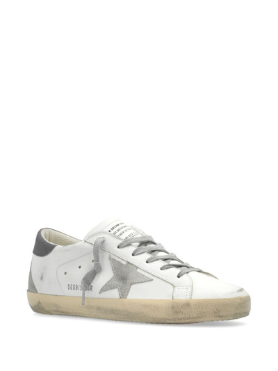 Golden Goose Super-star distressed leather sneakers outlook
