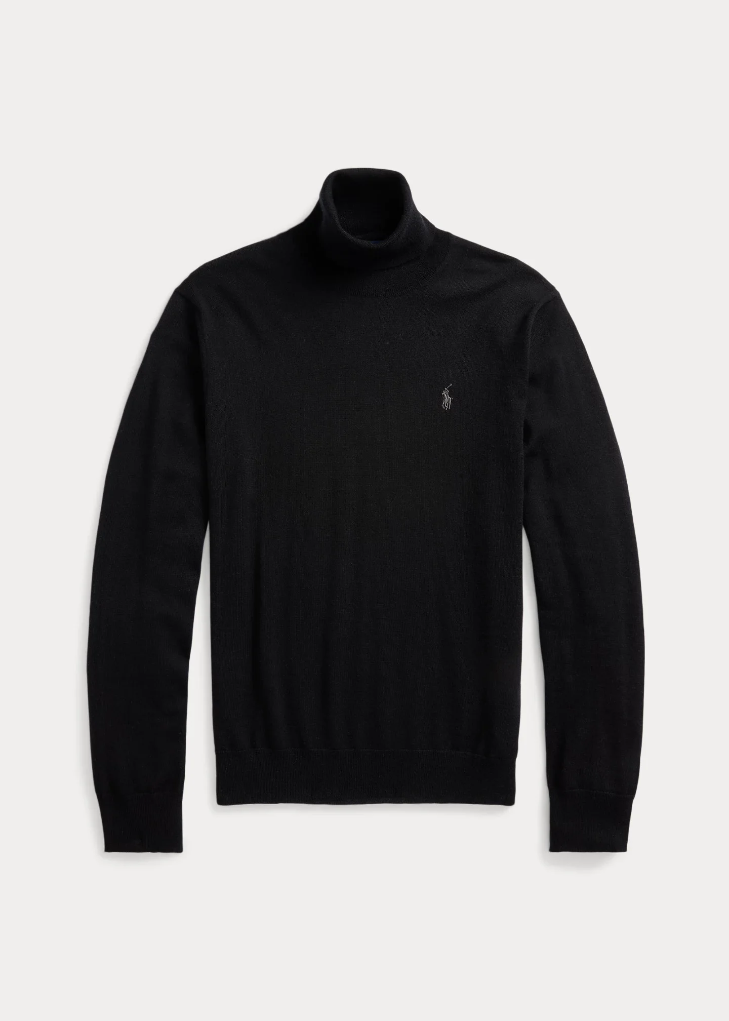 Washable Wool Turtleneck Sweater - 1