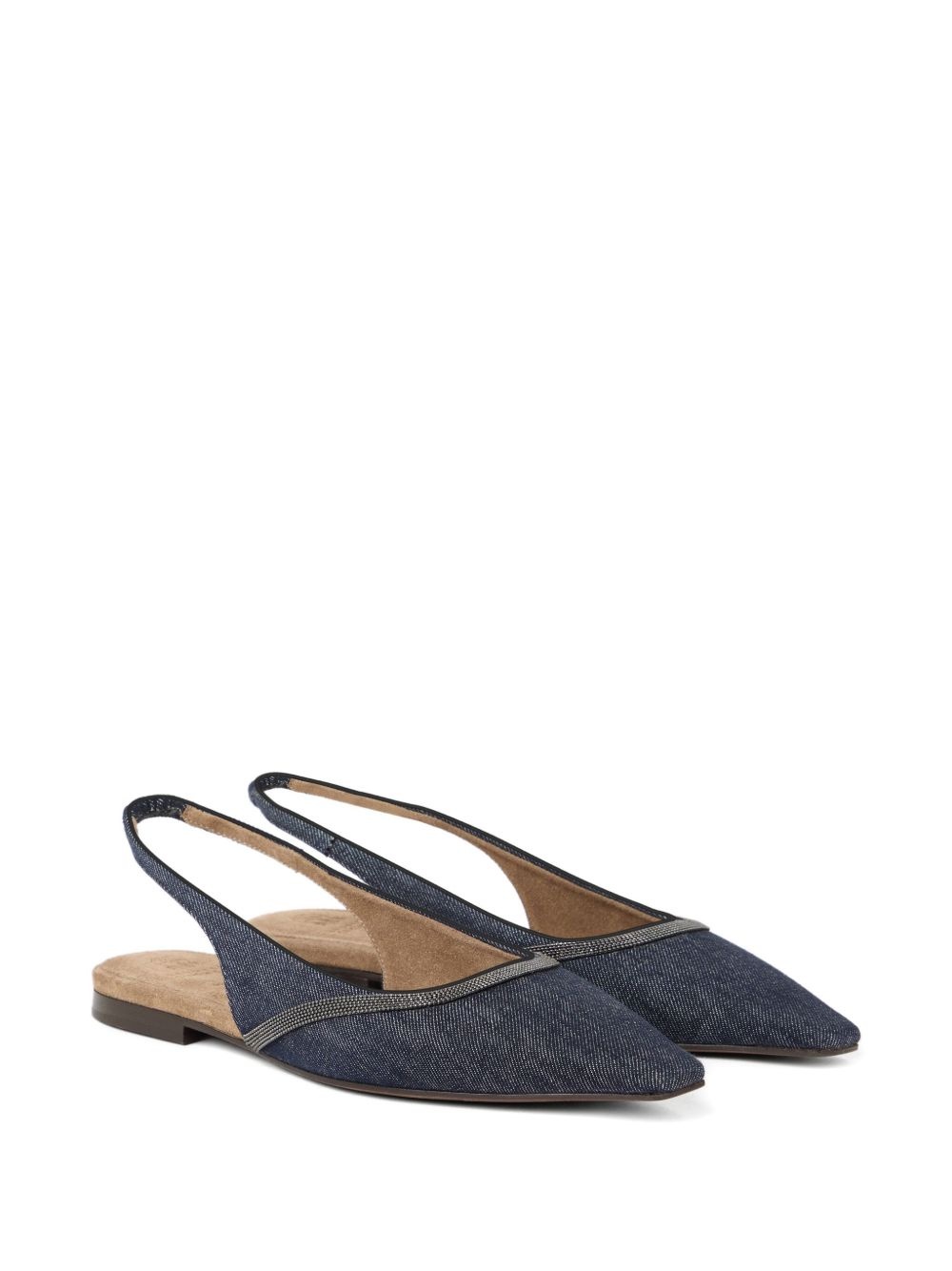 leather ballerina shoes - 2